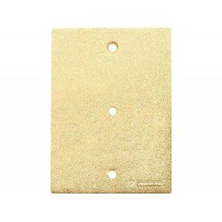 KIT 6 UNI TAMPA 4X2 EM ALUMINIO COM FURO PASSADOR DE TELEFONE COM PINTURA EPOXI DOURADA TRAMONTINA