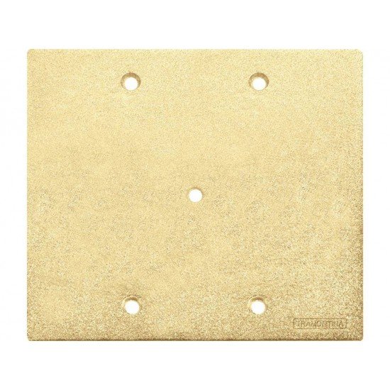 TAMPA 4X4 EM ALUMINIO COM FURO PASSADOR DE TELEFONE COM PINTURA EPOXI DOURADA TRAMONTINA
