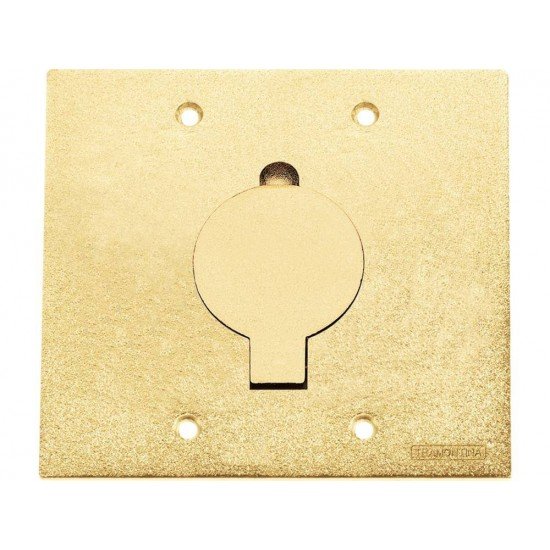 TAMPA 4X4 EM ALUMINIO COM 1 UNHA REDONDA COM PINTURA EPOXI DOURADA TRAMONTINA