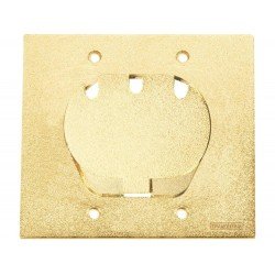 KIT 6 UNI TAMPA 4X4 EM ALUMINIO COM 1 UNHA PARA TOMADA RJ45 COM PINTURA EPOXI DOURADA TRAMONTINA