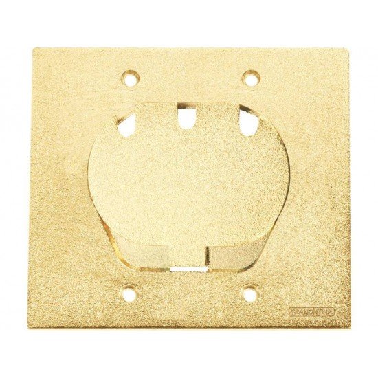 KIT 6 UNI TAMPA 4X4 EM ALUMINIO COM 1 UNHA PARA TOMADA RJ45 COM PINTURA EPOXI DOURADA TRAMONTINA