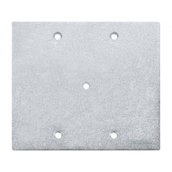 TAMPA 4X4 EM ALUMINIO COM FURO PASSADOR DE TELEFONE COM PINTURA EPOXI CROMADA TRAMONTINA