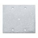 TAMPA 4X4 EM ALUMINIO COM FURO PASSADOR DE TELEFONE COM PINTURA EPOXI CROMADA TRAMONTINA