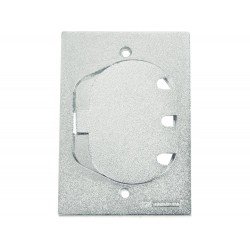 KIT 6 UNI TAMPA 4X2 EM ALUMINIO COM 1 UNHA PARA TOMADA RJ45 COM PINTURA EPOXI CROMADA TRAMONTINA