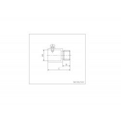KIT 6 UNI CONECTOR RETO FLEXOR EM ALUMINIO SEM ROSCA 1 TRAMONTINA