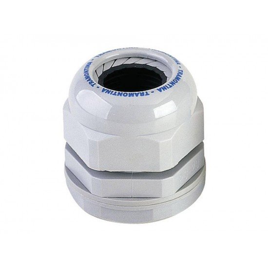 KIT 6 UNI PRENSA CABO EM NYLON DE 1 NA COR CINZA PARA CABO DE 18 A 25MM TRAMONTINA