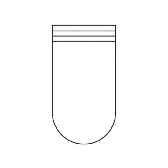 GLOBO DE REPOSICAO EM VIDRO INCOLOR TIPO U PARA LAMPADA 200W TRAMONTINA