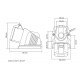 TOMADA DE SOBREPOR INDUSTRIAL 3PMAISNMAIST 32 A 380 415 VCA 6 H TRAMONTINA