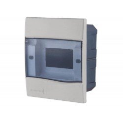 QUADROS DE DISTRIBUICAO EMBUTIR 5 DISJUNTOR DIN TRANSPARENTE TRAMONTINA