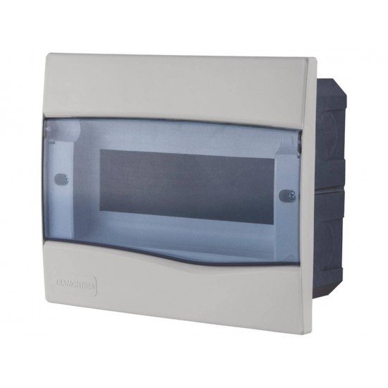 QUADROS DE DISTRIBUICAO EMBUTIR 9 DISJUNTOR DIN TRANSPARENTE TRAMONTINA