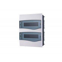 QUADROS DE DISTRIBUICAO EMBUTIR 24 DISJUNTOR DIN TRANSPARENTE TRAMONTINA