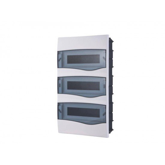 QUADROS DE DISTRIBUICAO EMBUTIR 36 DISJUNTOR DIN TRANSPARENTE TRAMONTINA