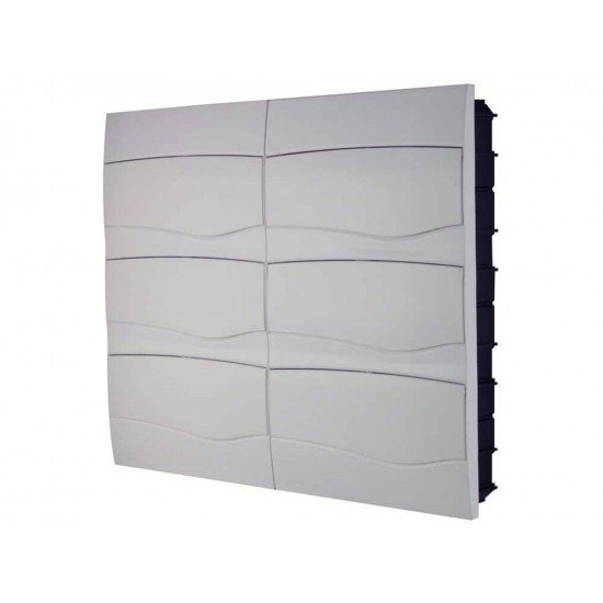 QUADROS DE DISTRIBUICAO EMBUTIR 72 DISJUNTOR DIN BRANCO TRAMONTINA