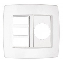 PLACA 3 POSTOS MAIS 1 POSTO REDONDO 4X4 TRAMONTINA