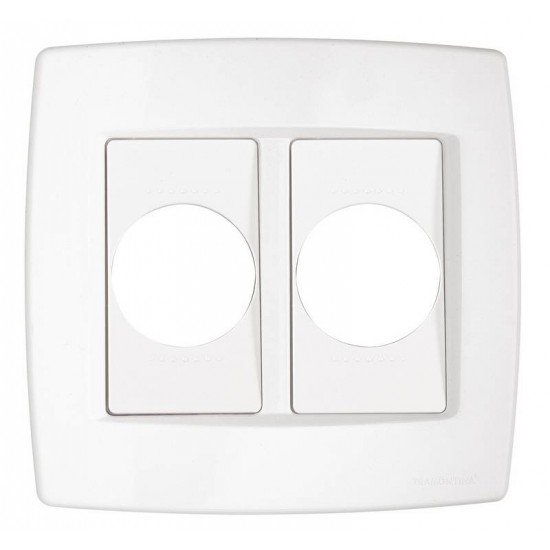 PLACA 2 POSTOS REDONDOS 4X4 TRAMONTINA