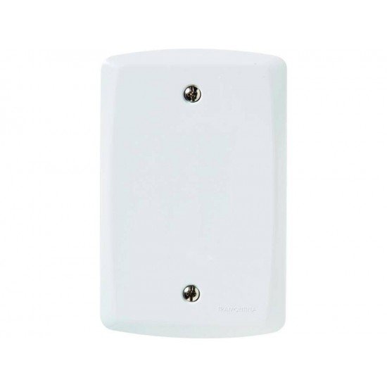 PLACA 4X2 EM TERMOPLASTICO CEGA LINHA LUX2 BRANCA TRAMONTINA