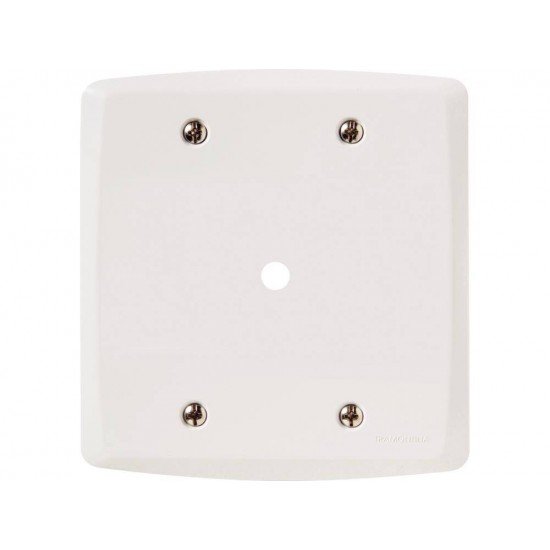 PLACA 4X4 EM TERMOPLASTICO COM 1 FURO 9,5MM LINHA LUX2 BRANCA TRAMONTINA