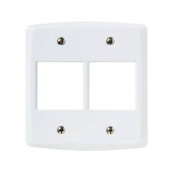 PLACA 4X4 EM TERMOPLASTICO COM 4 POSTOS LINHA LUX2 BRANCA TRAMONTINA