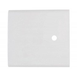 PLACA + SUPORTE 4X4 EM TERMOPLASTICO 1 FURO 9,5MM LINHA LIZ BRANCA TRAMONTINA