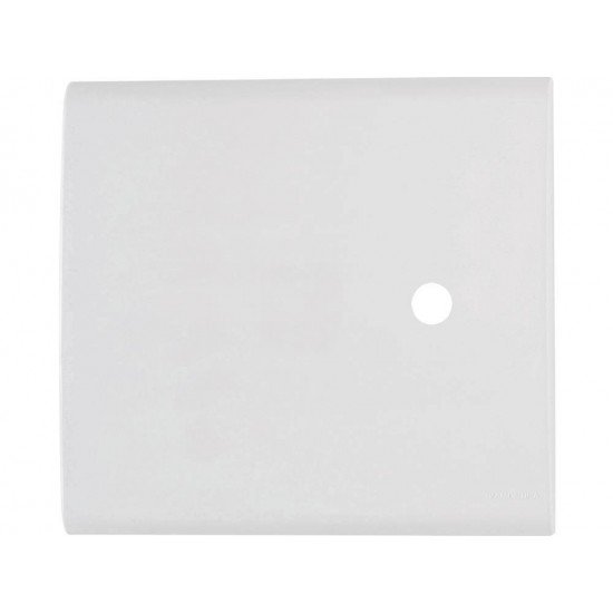 PLACA + SUPORTE 4X4 EM TERMOPLASTICO 1 FURO 9,5MM LINHA LIZ BRANCA TRAMONTINA