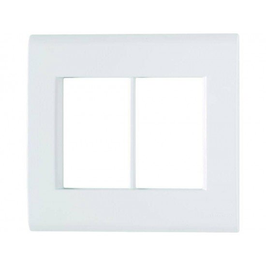 KIT 6 UNI PLACA + SUPORTE 4X4 EM TERMOPLASTICO 6 POSTOS LINHA LIZ BRANCA TRAMONTINA