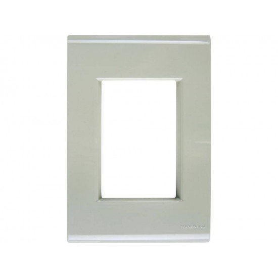 KIT 20 UNI PLACA + SUPORTE EM TERMOPLASTICO 3 POSTOS JUNTOS LINHA LIZ VERDE ARDOSIA TRAMONTINA