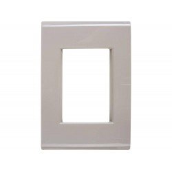 PLACA + SUPORTE EM TERMOPLASTICO 3 POSTOS JUNTOS LINHA LIZ FENDI TRAMONTINA