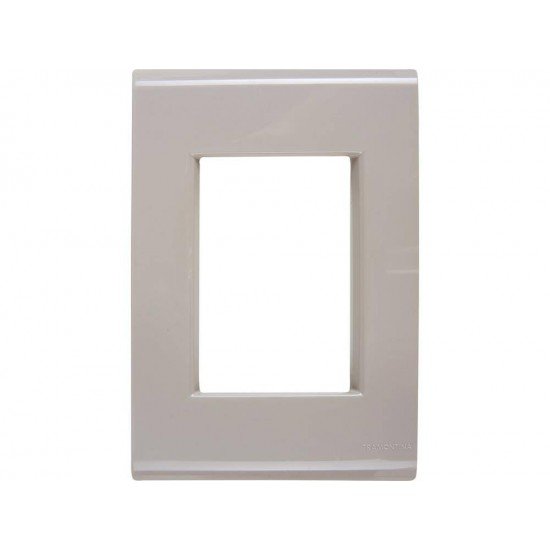 PLACA + SUPORTE EM TERMOPLASTICO 3 POSTOS JUNTOS LINHA LIZ FENDI TRAMONTINA