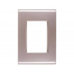 PLACA + SUPORTE EM TERMOPLASTICO 3 POSTOS JUNTOS LINHA LIZ OURO VELHO TRAMONTINA