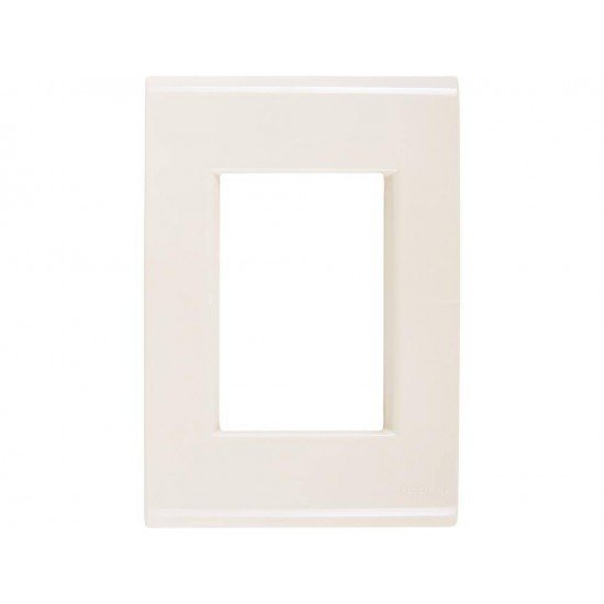 KIT 20 UNI PLACA + SUPORTE 4X2 EM TERMOPLASTICO 3 POSTOS JUNTOS LINHA LIZ BEGE TRAMONTINA