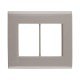 PLACA + SUPORTE 4X4 EM TERMOPLASTICO 6 POSTOS LINHA LIZ FENDI TRAMONTINA