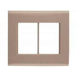 KIT 6 UNI PLACA + SUPORTE 4X4 EM TERMOPLASTICO 6 POSTOS LINHA LIZ OURO VELHO TRAMONTINA