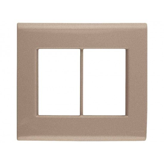 KIT 6 UNI PLACA + SUPORTE 4X4 EM TERMOPLASTICO 6 POSTOS LINHA LIZ OURO VELHO TRAMONTINA