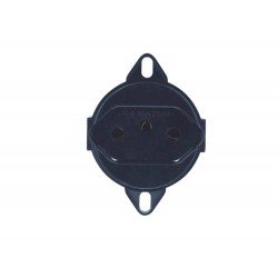 TOMADA 2P + T EM TERMOPLASTICO COMPONENTES METALICOS 20A 250V LINHA TRII PRETA TRAMONTINA