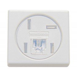 TOMADA PARA TELEFONE 4P+RJ11 EM TERMOPLASTICO C COMP MET LINHA IZY FLAT BRANCO TRAMONTINA