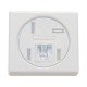 TOMADA PARA TELEFONE 4P+RJ11 EM TERMOPLASTICO C COMP MET LINHA IZY FLAT BRANCO TRAMONTINA