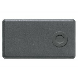 KIT 3 UNI PULSADOR MINUTERIA EM TERMOP COMPONEN METALICOS 10A 250V LINHA IZY FLAT GRAFITE TRAMONTINA