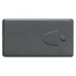 KIT 3 UNI PULSADOR CAMPAINHA EM TERMOPLASTICO C COMP MET 10A 250V LINHA IZY FLAT GRAFITE TRAMONTINA