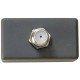 TOMADA TV SAT EM TERMOPLASTICO COM COMPONENTES METALICOS LINHA IZY FLAT GRAFITE TRAMONTINA
