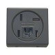 TOMADA PARA TELEFONE 4P+RJ11 EM TERMOPLASTICO C COMPONEN.METALICOS LINHA IZY FLAT GRAFITE TRAMONTINA