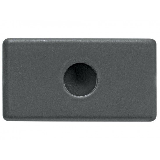 TAMPO 1 FURO 9,5MM EM TERMOPLASTICO LINHA IZY FLAT GRAFITE TRAMONTINA