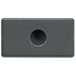 KIT 50 UNI TAMPO 1 FURO 9,5MM EM TERMOPLASTICO LINHA IZY FLAT GRAFITE TRAMONTINA