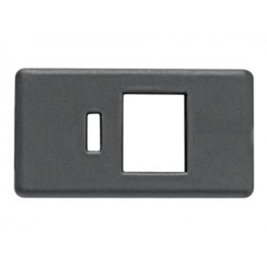 TAMPO PARA TOMADA RJ45 EM TERMOPLASTICO LINHA IZY FLAT GRAFITE TRAMONTINA