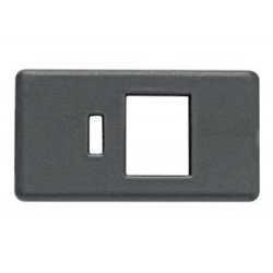 TAMPO PARA TOMADA RJ45 EM TERMOPLASTICO LINHA IZY FLAT GRAFITE TRAMONTINA