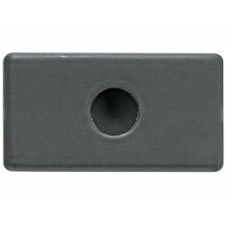 KIT 50 UNI TAMPO 1 FURO 5,5MM EM TERMOPLASTICO LINHA IZY FLAT GRAFITE TRAMONTINA