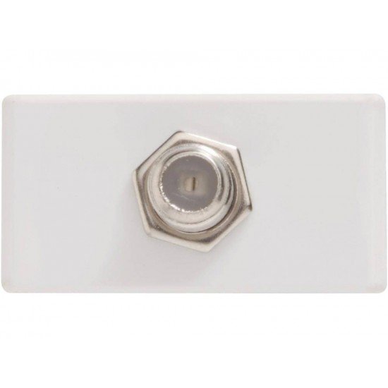 TOMADA TV SAT EM TERMOPLASTICO COMPONENTES METALICOS SISTEMA MODULAR BRANCO TRAMONTINA