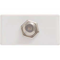 TOMADA TV SAT EM TERMOPLASTICO COMPONENTES METALICOS SISTEMA MODULAR BRANCO TRAMONTINA
