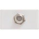 TOMADA TV SAT EM TERMOPLASTICO COMPONENTES METALICOS SISTEMA MODULAR BRANCO TRAMONTINA