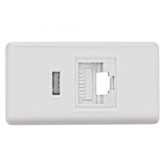 TOMADA RJ45 CAT 6 EM TERMOPLASTICO COMPONENTES METALICOS SISTEMA TRAMONTINA