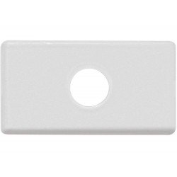 KIT 50 UNI TAMPO 1 FURO 9,5MM EM TERMOPLASTICO SISTEMA MODULAR BRANCO TRAMONTINA